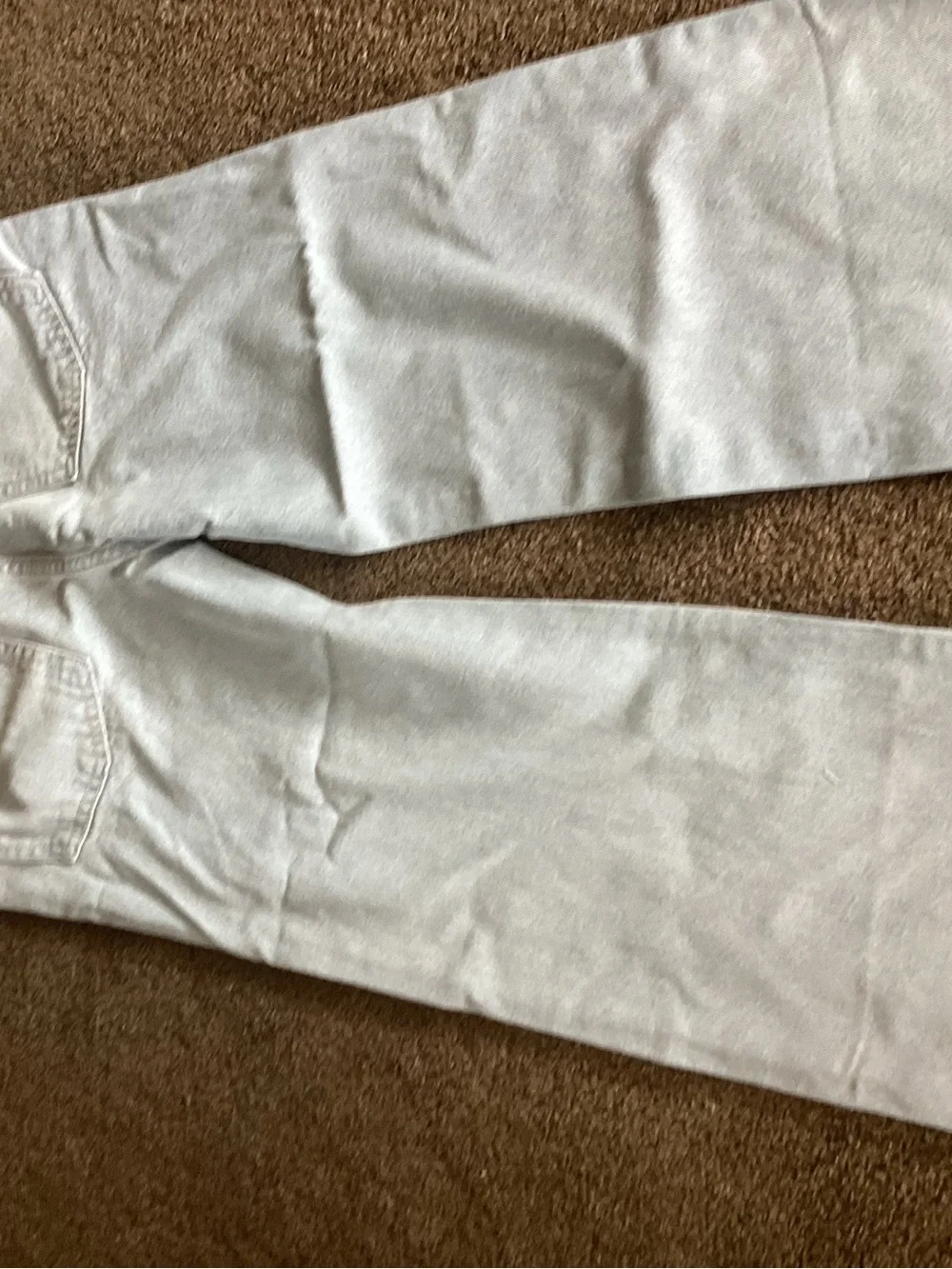 Old Navy Light Blue Wide-Leg Jeans with Daisy Accents